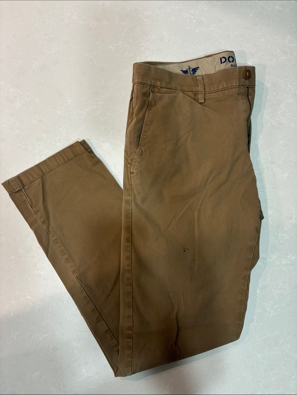 Dockers Brown Straight Fit Chino Pants